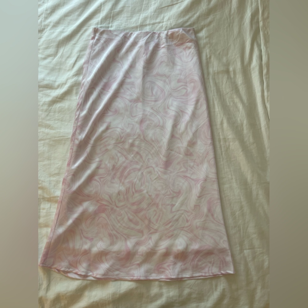 pink tie dye glassons maxi skirt